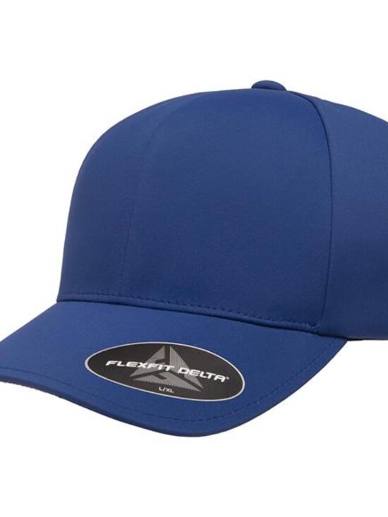 Mens Baseball Cap Flexfit Delta Seamless Fitted Hat Large XL Royal Athletic Spor - Picture 1 of 7